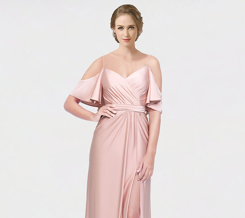 Cheap Cold Shoulder Bridesmaid Dresses Canada