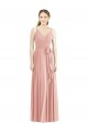 Cheap Romantic Full length Long Chiffon Bridesmaid Dress Canada