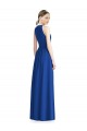 Cheap Draped Keyhole Long Chiffon Bridesmaid Dress Canada