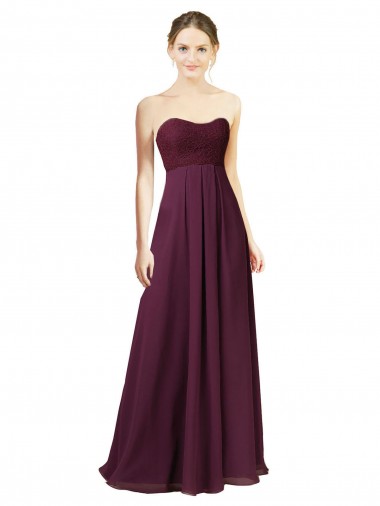 Cheap Dreamy Lace Over Chiffon Bridesmaid Dress Canada