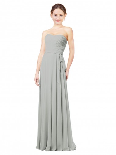 Cheap Delicately Draped Chiffon Bridesmaid Dress Canada