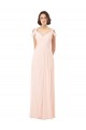 Cheap Chiffon Sweetheart Bridesmaid Dress with An Illusion Overlay Canada