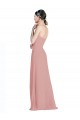 Cheap Daped A-Line Chiffon Bridesmaid Dress with Pleated Sweetheart Bodice Canada