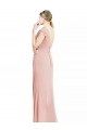 Cheap Chiffon Cap Sleeves Long Bridesmaid Dress with Keyhole Canada