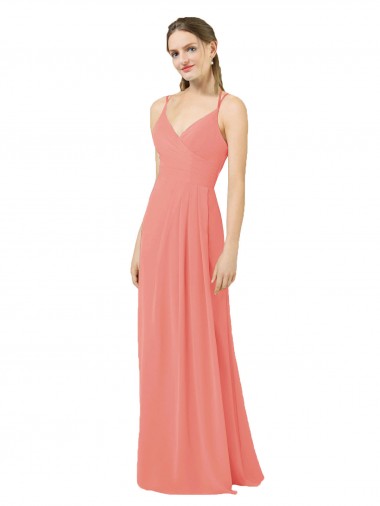 Cheap Flirty Chiffon Bridesmaid Dress with Modern Back Detail Canada