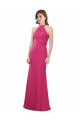 Cheap Slim A-Line Long Chiffon Bridesmaid Dress with Strappy Back Canada