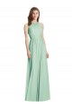 Cheap Cutout Open Back Shirred Halter Maxi Bridesmaid Dress Canada