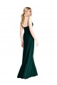 Cheap Wide V-Neck Long Spaghetti Strap Chiffon Bridesmaid Dress Canada