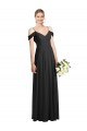 Cheap Cold-Shoulder V-Back Chiffon Maxi Bridesmaid Dress Canada