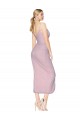 Cheap Short Knee Length Chiffon Wrap Bridesmaid Dress with Straps Canada