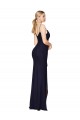 Cheap Draped Spaghetti Straps Long Chiffon Mermaid Bridesmaid Dress Canada