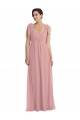 Cheap Empire Waist Long Halter Maxi Bridesmaid Dress Canada