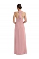 Cheap Empire Waist Long Halter Maxi Bridesmaid Dress Canada