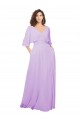 Cheap Chiffon Bridesmaid Dress with Ruched Waist Canada