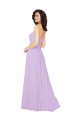 Cheap Draped Sweetheart Long Chiffon Bridesmaid Dress with Front Slit Canada