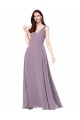 Cheap Long Formal Chiffon Bridesmaid Dress with Open Back Canada