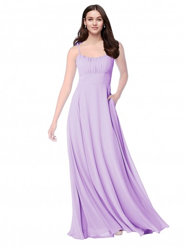 Cheap Chiffon A-Line Chiffon Bridesmaids Dress with Ruched Bodice Canada