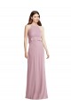 Cheap Bias Ruffle Empire Waist Halter Maxi Bridesmaid Dress Canada