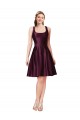 Cheap Classic Satin Bridesmaid Dress with V Back and Bow Detail Canada