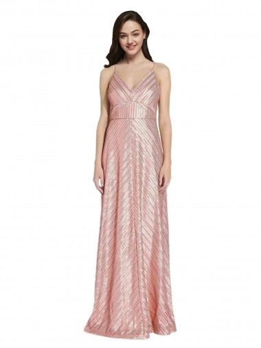 Cheap High Neck Low Back Sparkling Sequin Bridesmaid Dress Canada