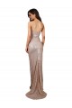 Cheap High Slit Scoop Neck Long Sequin Bridesmaid Dress Canada