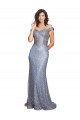 Cheap Off the Shoulder Sweetheart Neckline Sequin Bridesmaid Dress with Thigh High Slit Canada