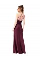 Cheap Cowl Back V-Neck Silky Satin Bridesmaid Dress Canada