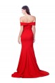 Cheap Criss Cross Full Length Long Crepe Bridesmaid Dress with Side Split Canada