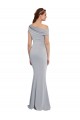 Cheap Off the Shoulder Asymmetrical Mermaid Crepe Bridesmaid Dress Canada