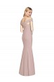 Cheap Off the Shoulder Criss Cross Back Trumpet Bridesmaid Dress Canada