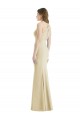 Cheap Criss Cross Twist Cutout Back Trumpet Bridesmaid Dress Canada