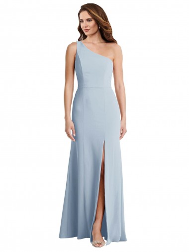 Cheap Bold One Shoulder Trumpet Maxi Bridesmaid Dress Canada